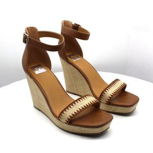 Dv Dolce Vita Harla Platform Raffia Wedge Sandals Women's Shoes
